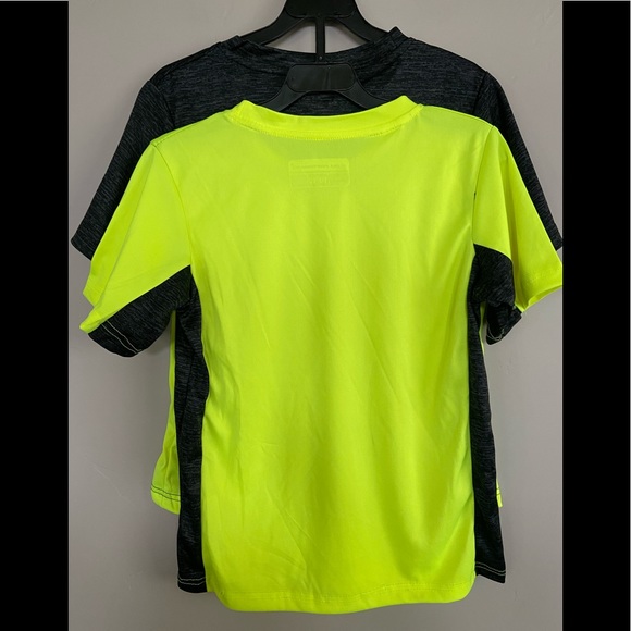 NEW Ultra Performance 2 Pack Boys Fast Drying Stretch T Shirts Yellow, Black - Picture 1 of 6